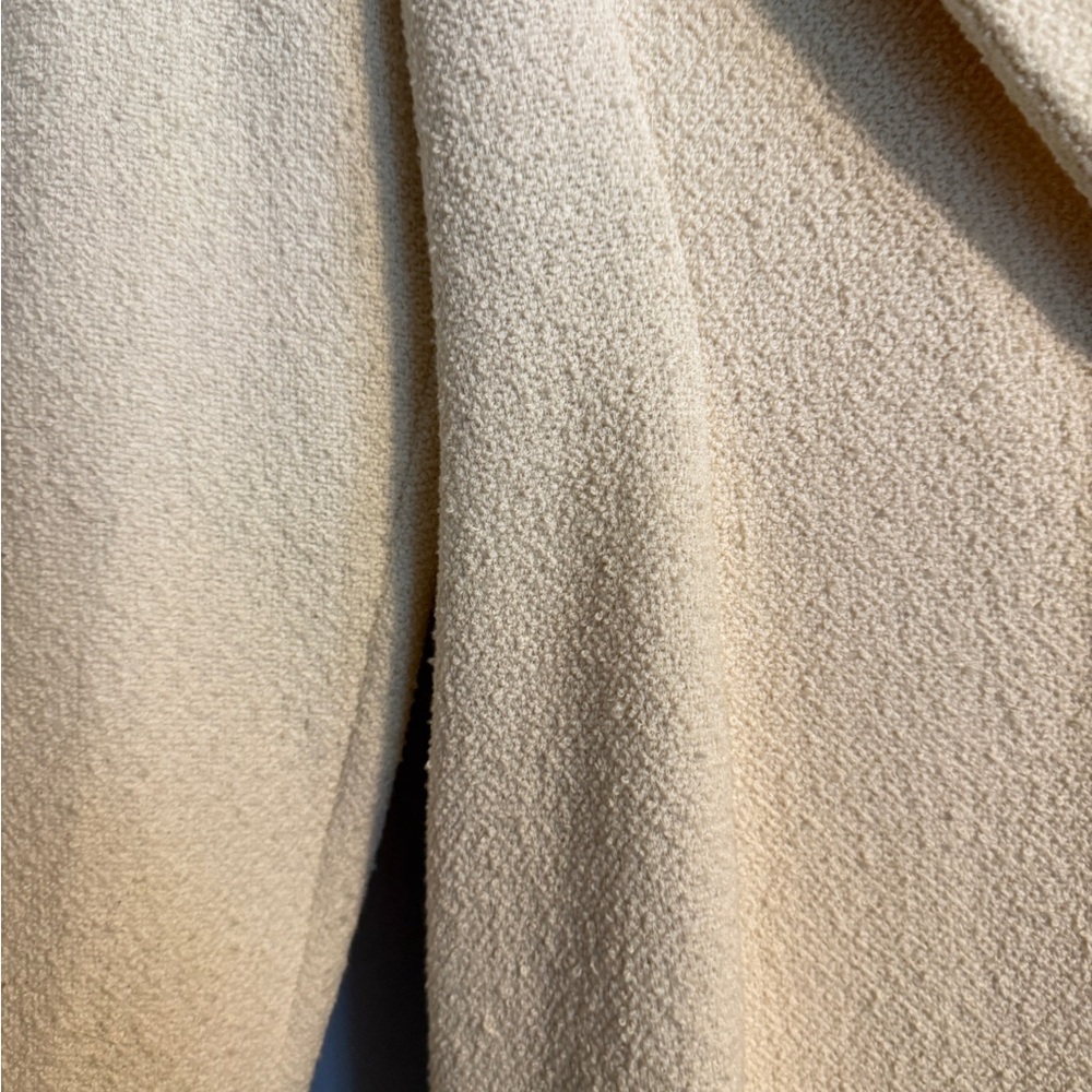 Vintage Bettina Riedel Cream Blazer Dress Petite S USA 90s - Picture 6 of 11